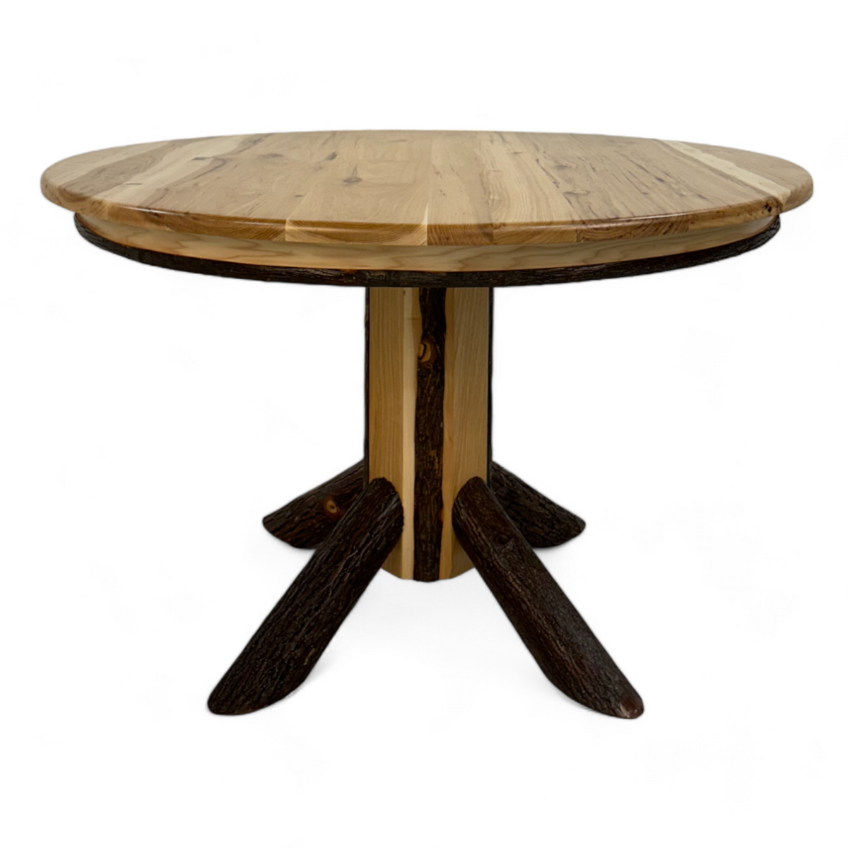 Hickory Round Dining Table – Roughing It In Style