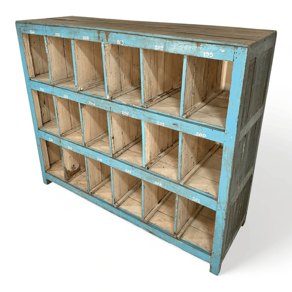 Vintage Wooden Storage Cubbies Shelf – Roughing It In Style